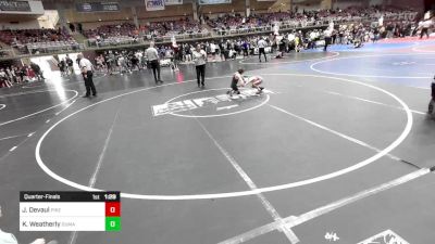 53 lbs Quarterfinal - James Devaul, Pikes Peak Warriors vs Kreed Weatherly, Dumas WC