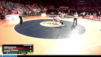 1A 132 lbs Quarterfinal - Keygan Jennings, Farmington vs Arrison Bauer, Lena (L.-Winslow)