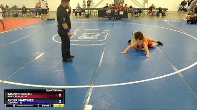 165 lbs Quarterfinals (8 Team) - Tanner Gibeau, New York Blue vs Ryder Martinez, Colorado