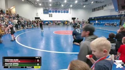 62 lbs Champ. Round 1 - Paxton Eppel, High Plains Thunder vs Weston Suek, Casper Wrestling Club