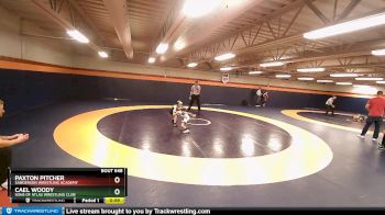 49-52 lbs Round 2 - Paxton Pitcher, Sanderson Wrestling Academy vs Cael Woody, Sons Of Atlas Wrestling Club