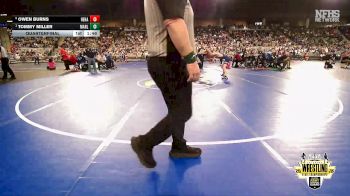 B3A-132 lbs Quarterfinal - Tommy Miller, Marlow vs Owen Burns, Heritage Hall