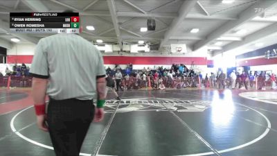 Boys 152 lbs Cons. Round 3 - Ryan Herring, Live Oak Boys vs Owen Romesha, Modoc Boys