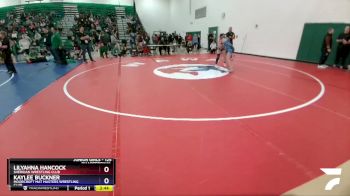 125 lbs Quarterfinal - Lilyahna Hancock, Sheridan Wrestling Club vs Kaylee Buckner, Moorcroft Mat Masters Wrestling Club