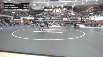 115 lbs Champ. Round 1 - Jordan Hency, Humbolt Hs vs Kallan Rothchild, WaKeeney-Trego Community HS/Quinter HS