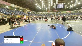 53 lbs 3rd Place - Kruizemen Myers, Colorado Outlaws vs Colt Thompson, Nebraska Elite