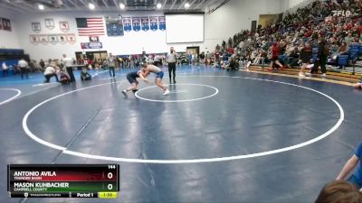 144 lbs Champ. Round 2 - Antonio Avila, Thunder Basin vs Mason Kuhbacher, Campbell County