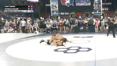 155 lbs Cons. Rd Of 64 - Mary Snider, California vs Rickelle Collins, Utah