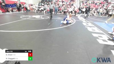 80 lbs Round Of 16 - Greyson Dixon, Tiger Trained Wrestling vs Reid Claggett, Bristow Youth Wrestling