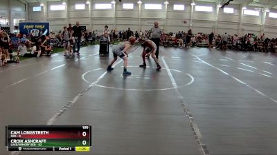 100 lbs Round 4 (6 Team) - Cam Longstreth, NOS vs Croix Ashcraft, Lake/Armory Red