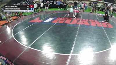 110 lbs Cons. Quarters - Kayla Landers, Colorado vs Madison McElmeel, Colorado