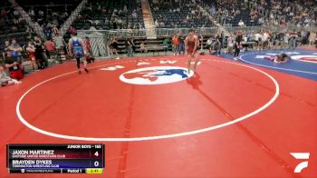 165 lbs Semifinal - Jaxon Martinez, Eastside United Wrestling Club vs Brayden Dykes, Torrington Wrestling Club