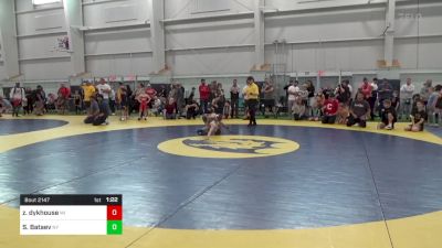 60-M lbs Semifinal - Zeth Dykhouse, MI vs Salakh Bataev, NY