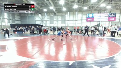 U17 Women - 53 lbs Champ. Round 1 - Aubrey Meyer, UT vs Ruby Ortega, CA