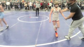 102 lbs 2nd Place - Benson Tanner, USA Gold vs Forest Dull, MatTime