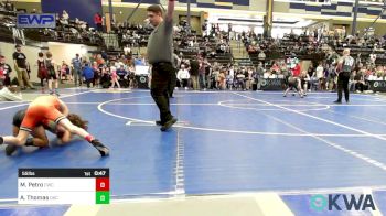 55 lbs Consi Of 4 - Michael Petro, Cowboy Wrestling Club vs Ayden Thomas, OKC Saints Wrestling