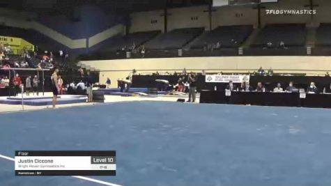 Justin Ciccone - Floor, Bright Raven Gymnastics Inc. - 2021 USA Gymnastics Development Program National Championships