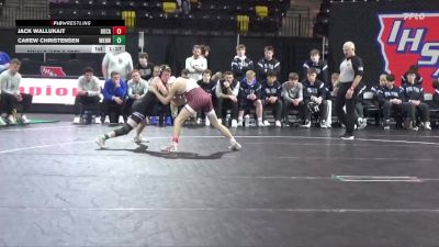 113 lbs Finals (1st & 3rd) - Jack Wallukait, Dowling Catholic vs Carew Christensen, Waukee Northwest