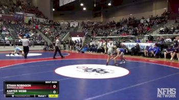 6A 113 lbs Quarterfinal - Karter Webb, Conway vs Ethan Robinson, Bentonville West