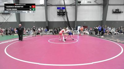 Junior Girls GR - 125 lbs 3rd Place Match - Kadence Neumeyer, WA vs Olivia Engel, WA