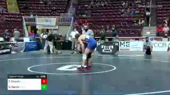 172 lbs Quarterfinal - Timmy Church, Ft Leboeuf vs Gavin Garcia, Southern Columbia