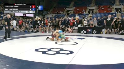 126 lbs Cons. Rd Of 32 - Deacon Gibbs, Indiana vs Rex Lancaster, Wisconsin