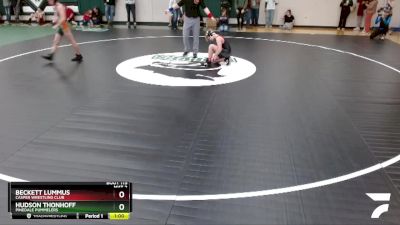 102 lbs Cons. Round 1 - Hudson Thonhoff, Pinedale Pummelers vs Beckett Lummus, Casper Wrestling Club