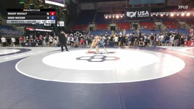 120 lbs Cons. Sub-rd Of 32 - Brady Rohaly, PA vs Reed Wicker, IN