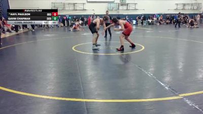 165 lbs Cons. Round 3 - Gavin Chapman, Sherwood vs Kayl Paulson, Oregon City