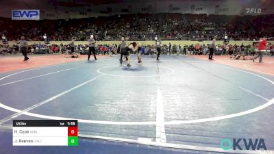 120 lbs Round Of 16 - Henry Cook, Noble Takedown Club vs Jax Reeves, Checotah Matcats