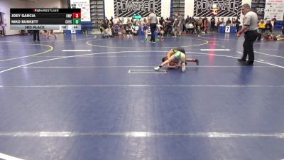 56 lbs 3rd Place - Joey Garcia, Omp vs Niko Burkett, Chestnut Ridge