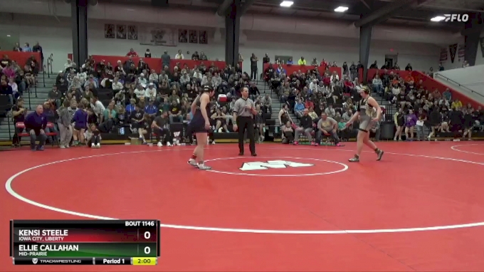 170 lbs Quarterfinal - Ellie Callahan, Mid-Prairie vs Kensi Steele ...