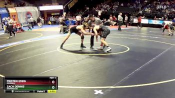 132 Class 3 lbs Quarterfinal - Tristen Essig, Hannibal vs Zach Dennis, Farmington