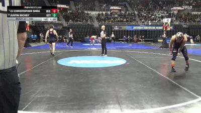 165 lbs Champ. Round 1 - Justin Richey, Gettysburg vs CJ Christopher Shea, Wesleyan (CT)