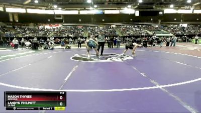 144 lbs Semifinal - Landyn Philpott, La Pine vs Mason Thynes, Redmond