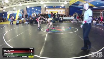 132 lbs Cons. Round 3 - Cael Helm, Hernando Wrestling Club vs Jacob Rosa, Unattached