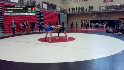 175 lbs Quarterfinal - Eli Wood, Newberg vs Andres Hernandez, Sherwood