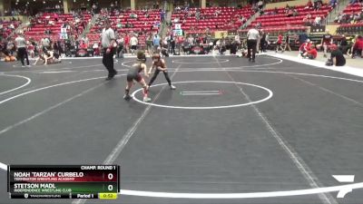 55 lbs Champ. Round 1 - Stetson Madl, Independence Wrestling Club vs Noah `Tarzan` Curbelo, Terminator Wrestling Academy