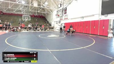 174 lbs 1st Place Match - Dj Weimer, Palomar College vs Tyler Hanna, Cerritos College