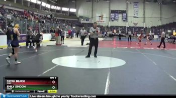 126 lbs Quarterfinal - Emily Sindoni, Tioga vs Tayah Beach, SVEC