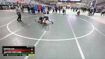 130-131 lbs Round 2 - Nathan Cox, AL vs Brecken Crist-Funk, KS