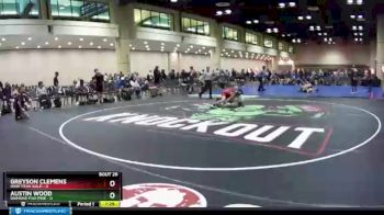 106 lbs Round 7 (8 Team) - Austin Wood, Diamond Fish Pink vs Greyson Clemens, Ohio Titan Gold