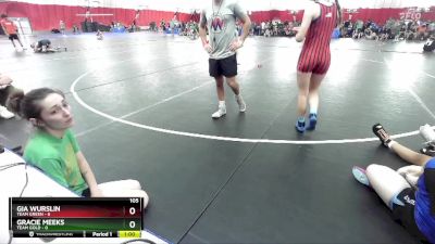 105 lbs Round 1 (6 Team) - Claire May, Team Gold vs Claire Swanson, Team Green