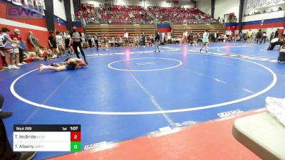 119 lbs Semifinal - Trysten McBride, Cleveland vs Tucker Alberty, Sapulpa High School