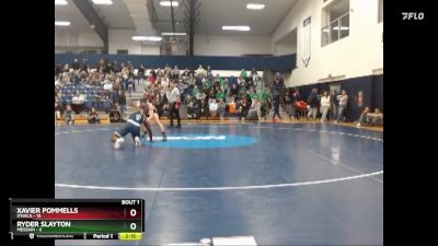 184 lbs Finals (2 Team) - Xavier Pommells, Ithaca vs Ryder Slayton, Messiah