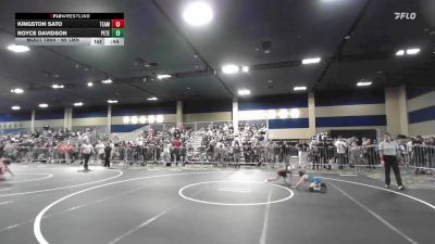 65 lbs Consolation - Kingston Sato, Team Aggression vs Royce Davidson, Peterson Grapplers