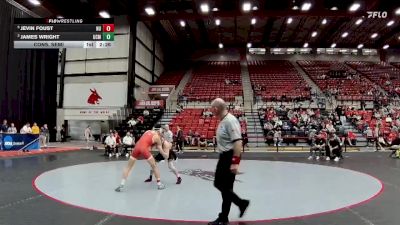 133 lbs Cons. Semi - Jevin Foust, Newman vs James Wright, Central Missouri