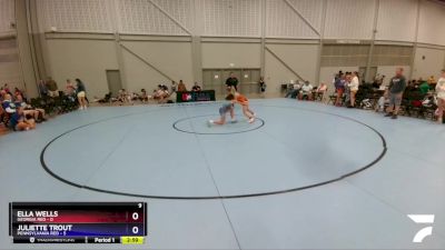 100 lbs Placement Matches (16 Team) - Ella Wells, Georgia Red vs Juliette Trout, Pennsylvania Red