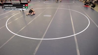 12U - 117 lbs Cons. Round 4 - Hudson Braden, North Branch Wrestling vs Conor Voigt, Grand Rapids Grapplers