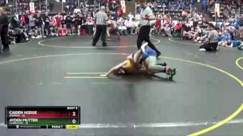 110 lbs Round 3 (4 Team) - Ayden Mutter, Clarkston vs Caiden Hodge, Davison